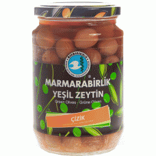 Marmara Birlik Domat Çizik Yeşil Zeytin (400 Gr)